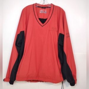 Cutter & Buck men's orange/black weather Tec jacket size (XL)